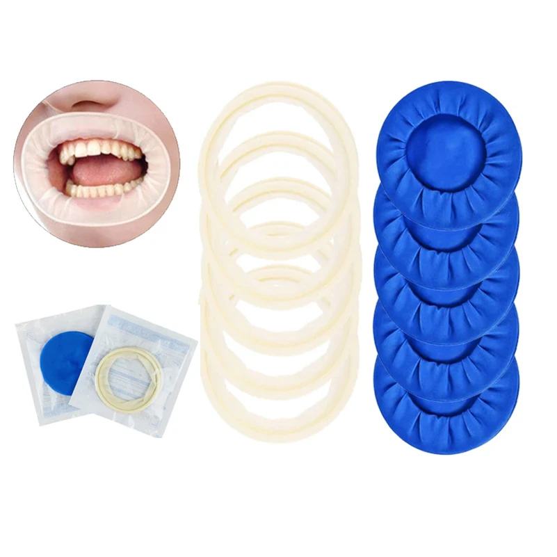 510PcsDentalRubberDamDisposableSterileMouthOpenerOralCheek