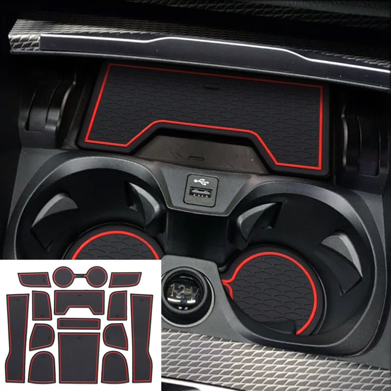 

Car pvc rubber anti-slip mat Door storage slot water cup anti-slip mat For BMW 3 Series G20 G28 2020