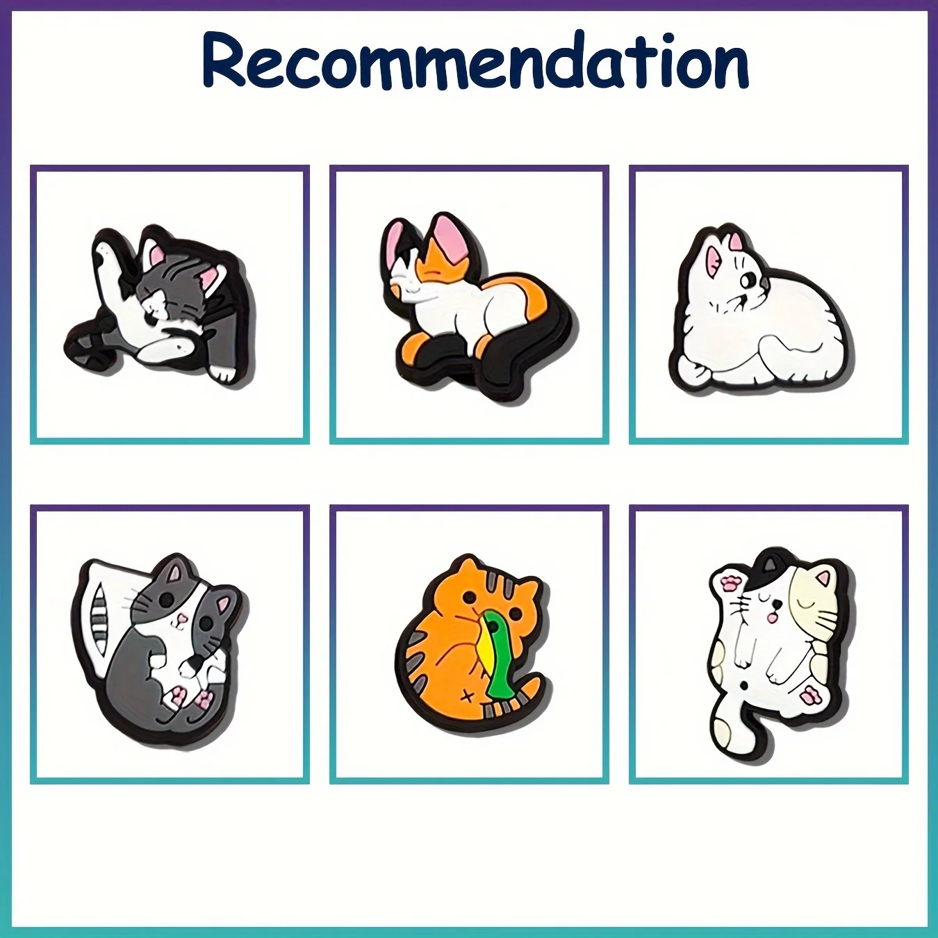 20 pieces of cute cat hole shoe accessories, creative decoration, shoe and boot decorations