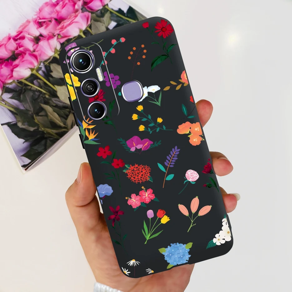 Cute Cartoon Flowers Silicone Soft TPU Phone Case - Enhanced Protection Bumper Cover