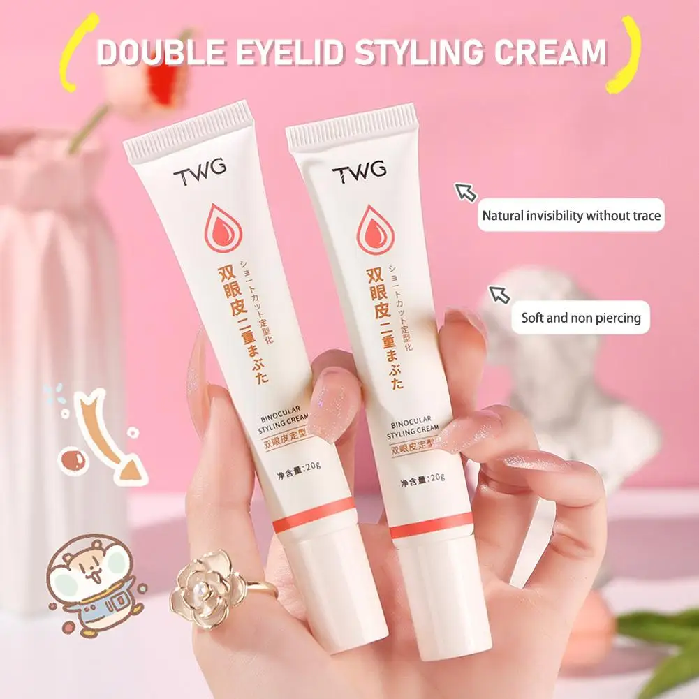 Double Eyelid Shaping Cream Invisible Double Eyelids Big Eye Natural Lasting Waterproof Lift Eyelid Glue Serum Eye Makeup Tools double eyelid styling glue