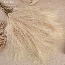 Elegant 75cm Artificial Pampas Flower for Home and Wedding Decor, INS Style Handicraft (Beige)