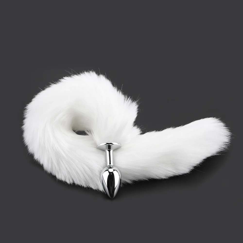 Masseur de Prostate lisse, Plug Anal, jouets sexuels pour femmes et hommes, Couples avec oreilles de chat, bandeaux queue de renard M_voghion.com