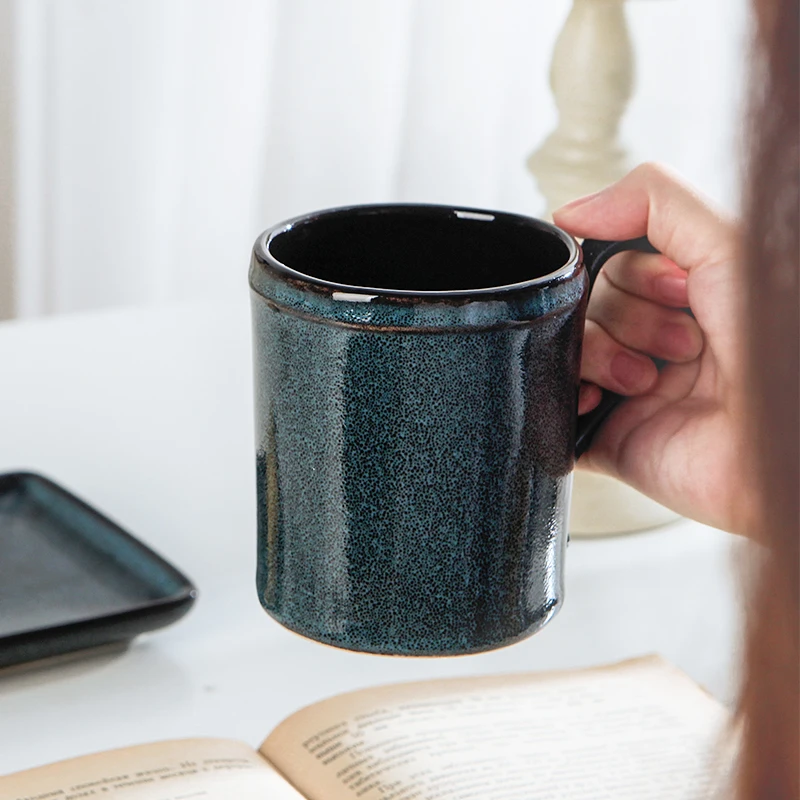 

Mug breakfast coffee cup creative personality ceramic water cup simple Japanese retro with 300ml