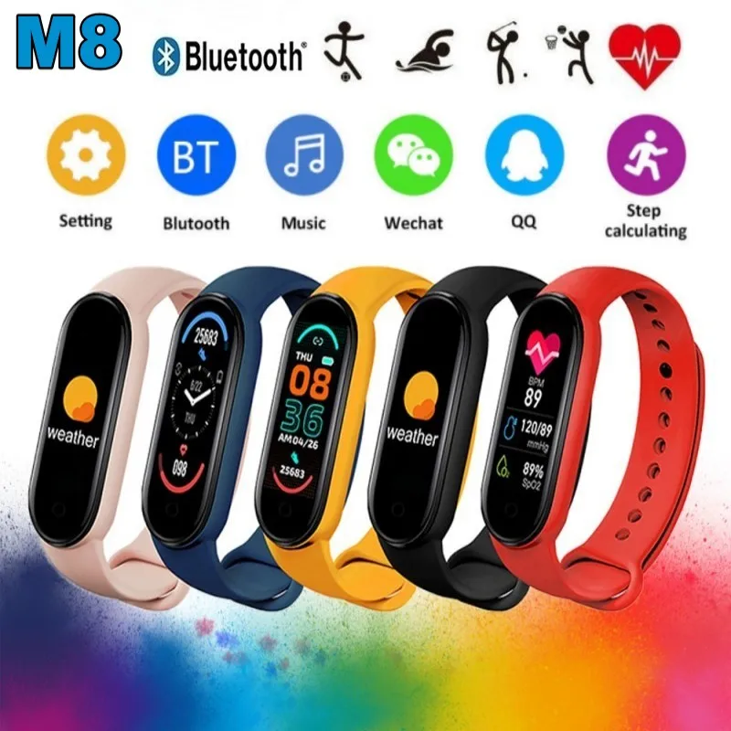 2023M8SmartWatchColorScreenStepCountingMultiSportModeMessage