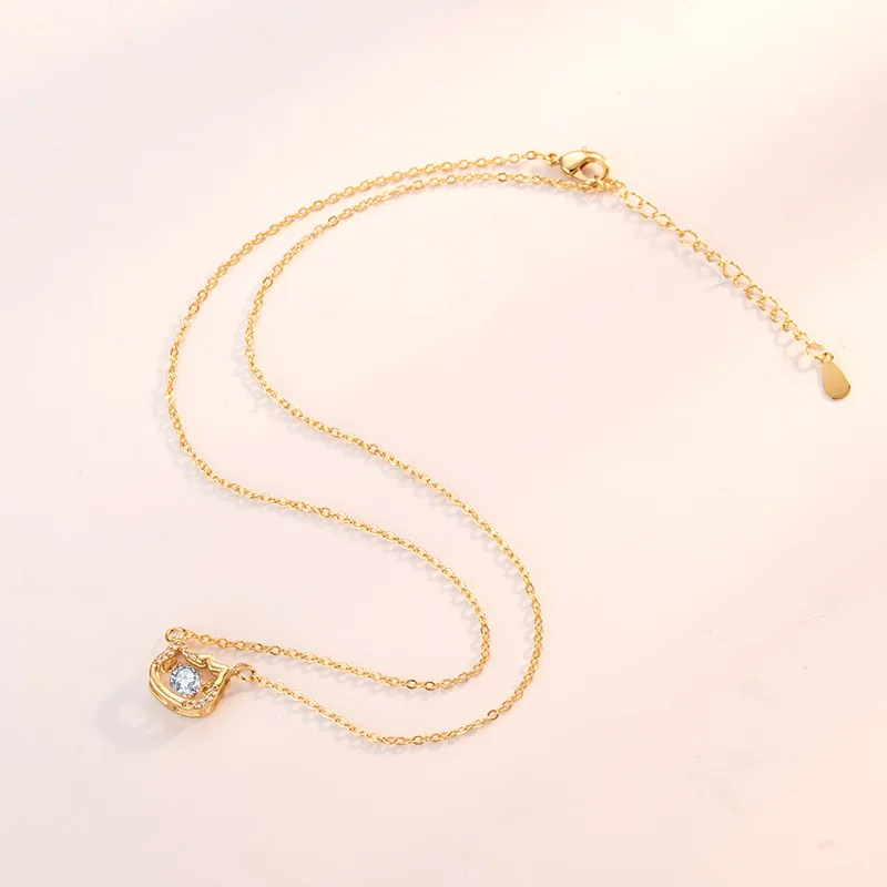 

Kawaii Sanrio Anime Nimble Pendant Necklace Cute Hello Kitty Cartoon Versatile with Extended Clavicle Chain Girl Birthday Gifts