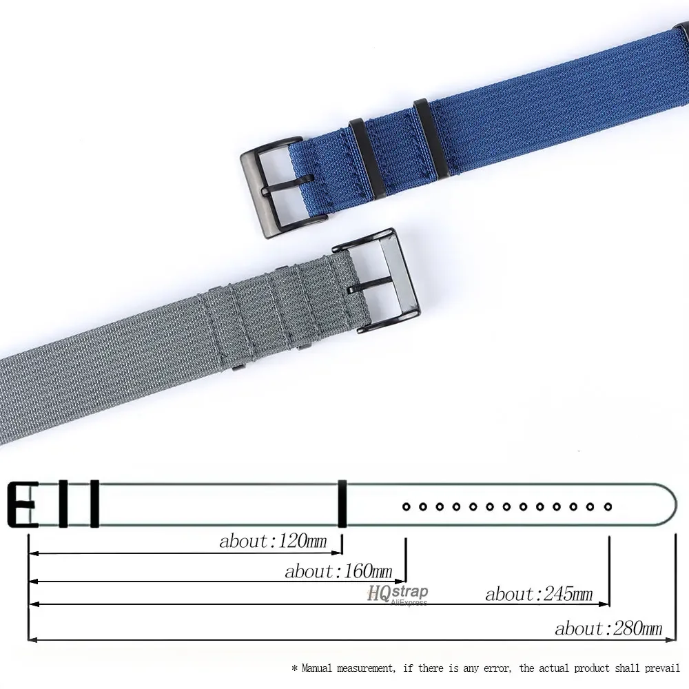 Premium Nylon Watch Band - Universal Fabric Wristband Strap Accessories