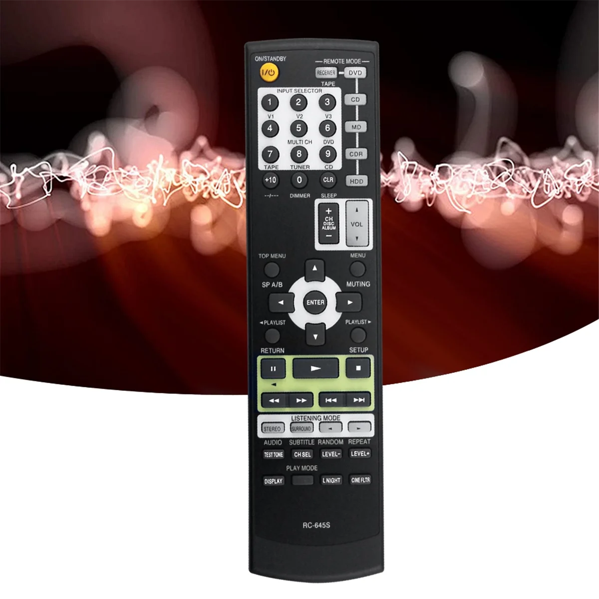 RC-645S 교체 리모컨, 온쿄 홈 시어터 시스템, HT-S4100 TX-SR304 TX-SR304S HT-S4100S HTS4100 TXR304