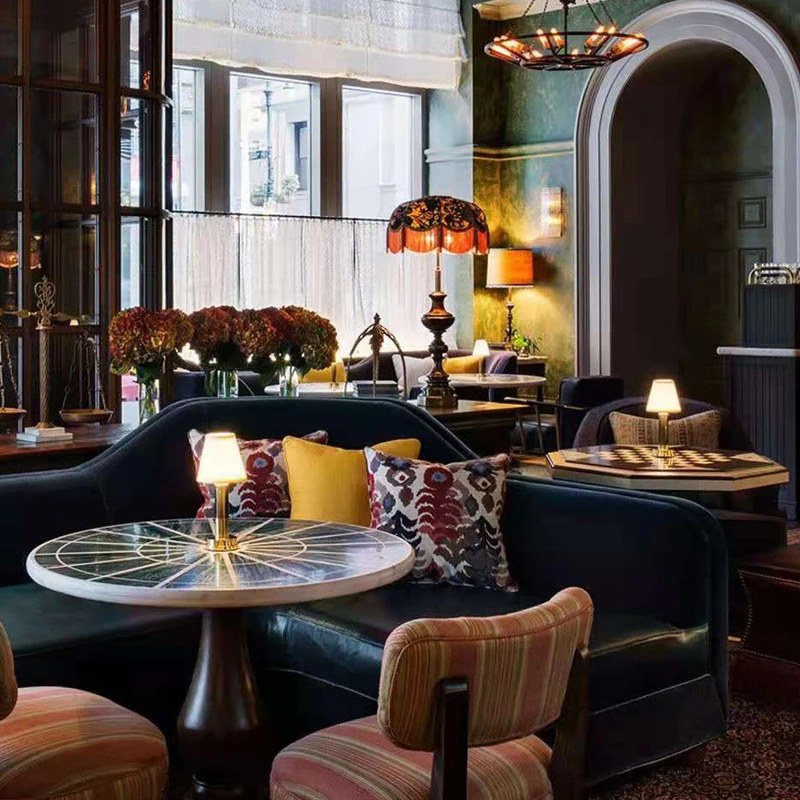 مصباح طاولة USB بتصميم مطعم، إضاءة ليلية شمالية لل...