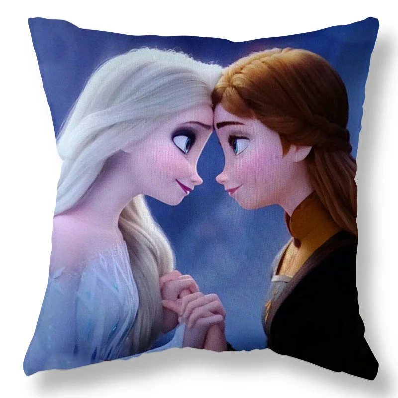 Disney Frozen Elsa Pillow Case Cushion Cover Children Baby Girl Couple Pillow Cover Decorative Pillows Case 40x40 45x45cm 3