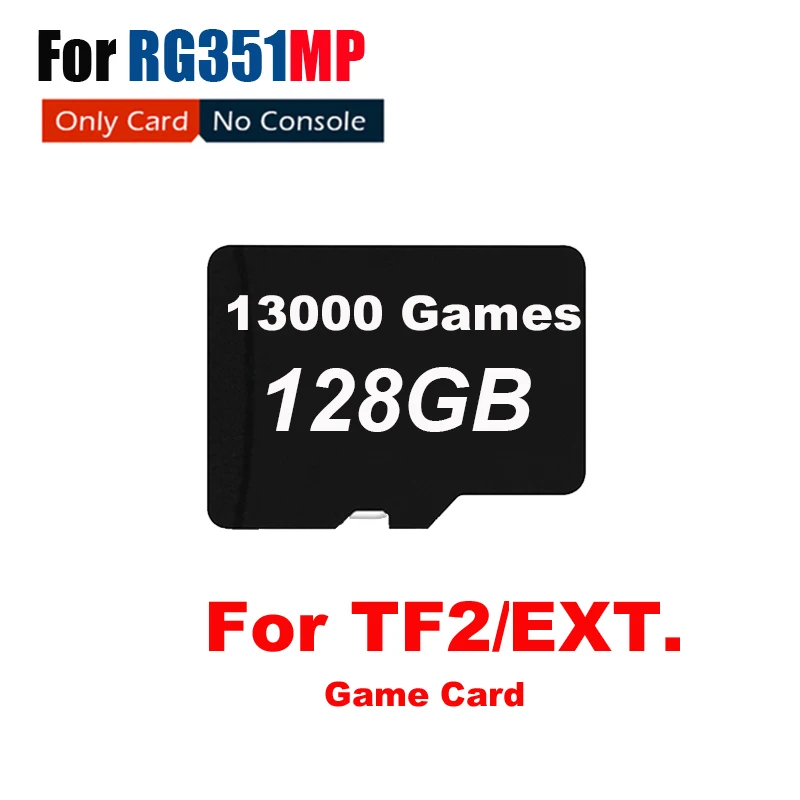 256G 40000 Games TF Card ANBERNIC RG351MP SD card Retro Game Console Memery card for RG351MP 40000 games PS1 N64 PSP Games 