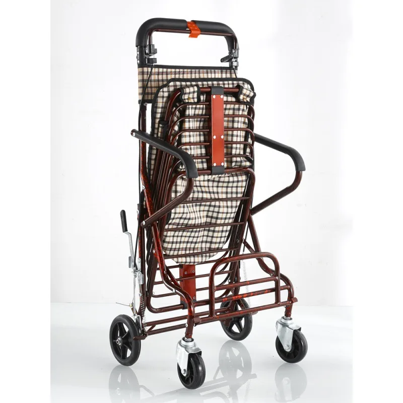 The elderly push wide Walking Stick   shopping scooter, with a chair, a trolley walker dual-purpose vehicle  50cm 3
