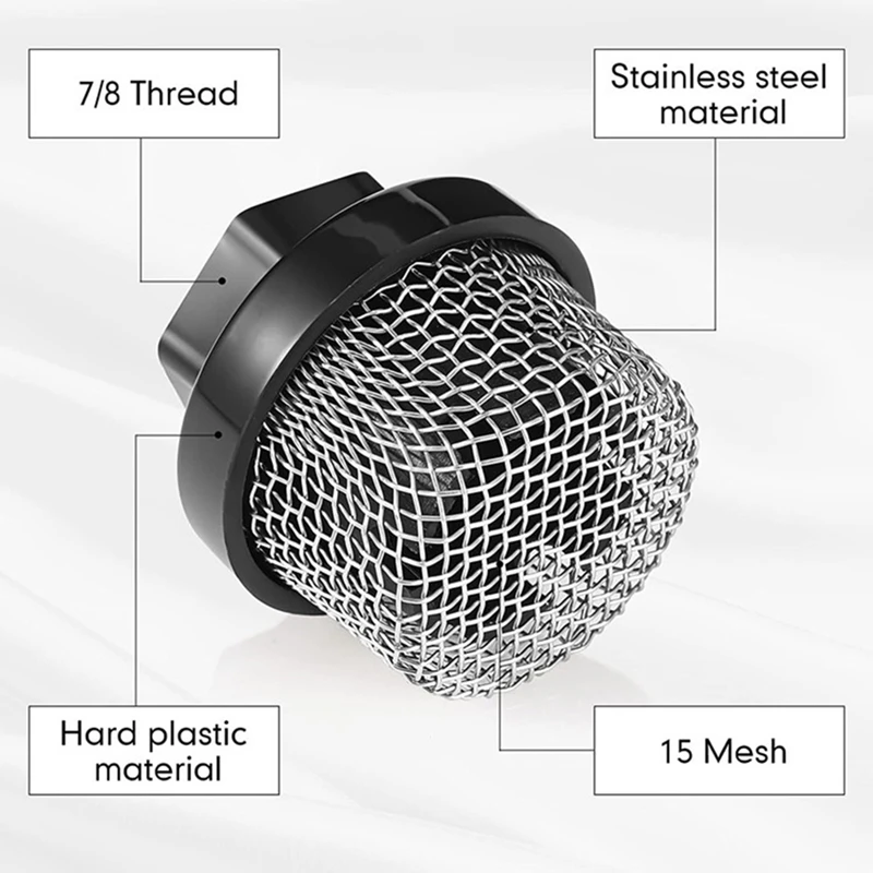 Sprayer Paint Strainer Inlet Filter Strainer Mesh Filter Intake Hose Plastic For Airless Sprayer Tools