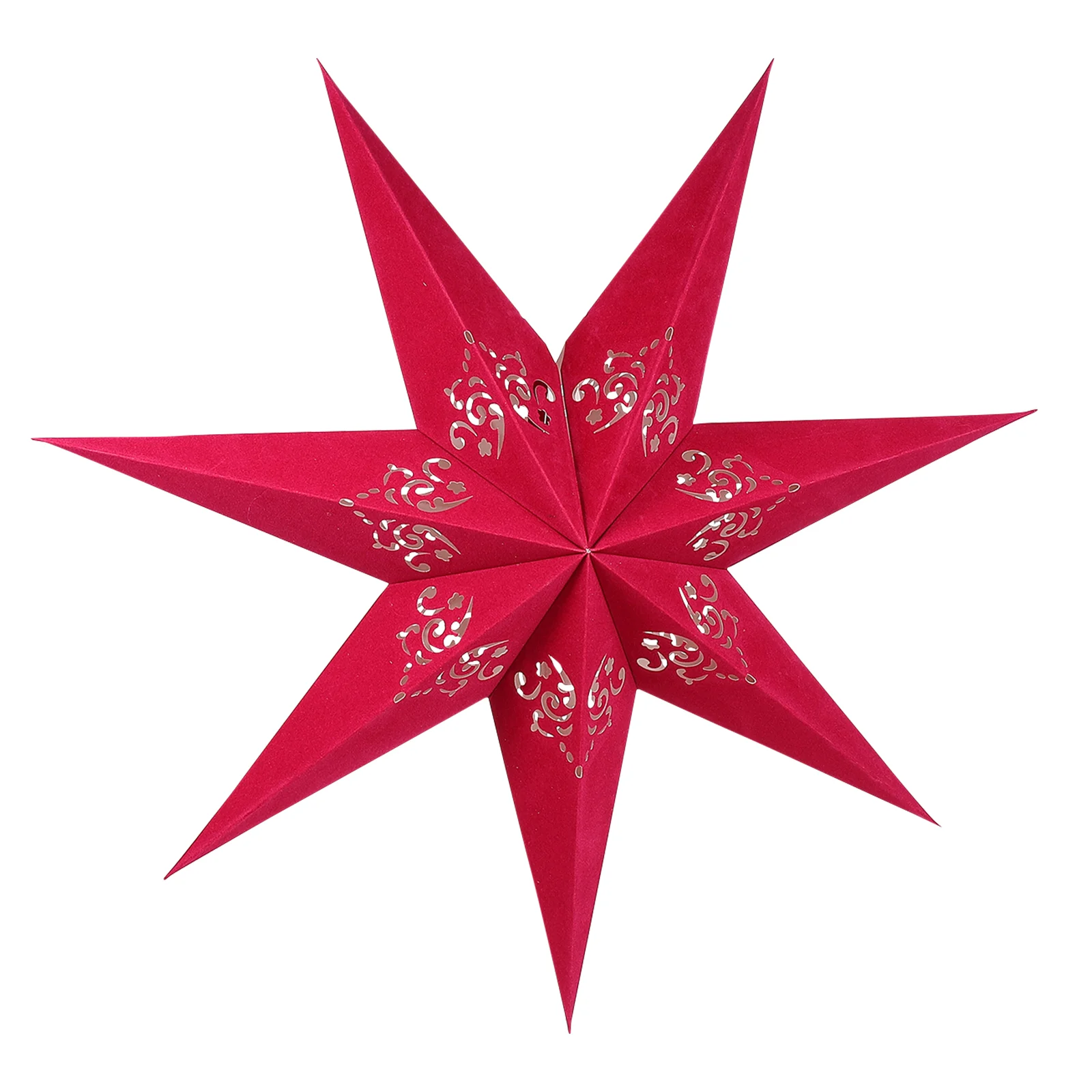 

55cm Hollow Out Star Light Cover Window Grille Star Folding Paper Lantern Lampshade Xmas Wedding Hanging Decoration