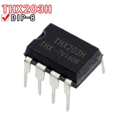Pack of 10 THX Series Power Management ICs in DIP8 Package (THX206H - 7V)