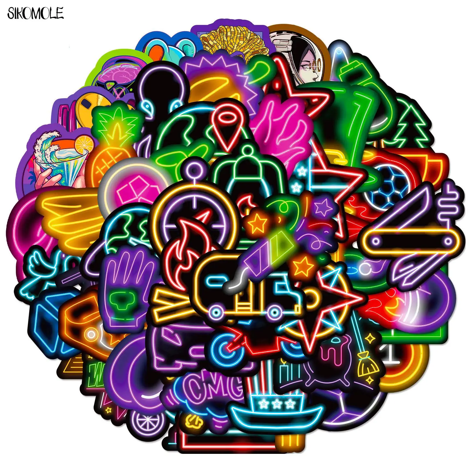 

10/30/50 шт., наклейки для ноутбука