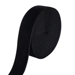 Elegant Wine Red Velvet Ribbon for Gift Wrapping & Home Decoration - 5 - 10 Yards (Black)