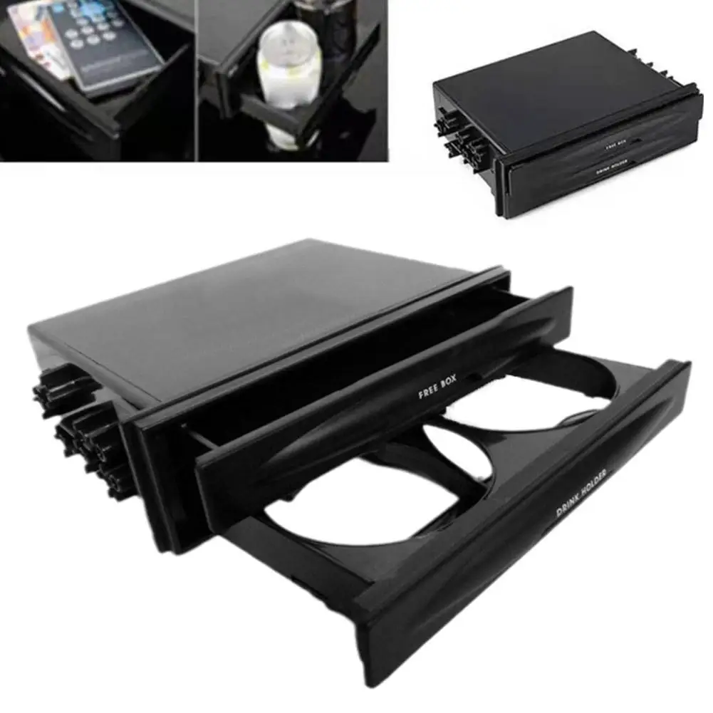 

Car Audio Retrofit Multi-purpose Oddments Box Multi-purpose Function Storage Box Suitable For Mobile Phone Slit Pocket Car J8M9