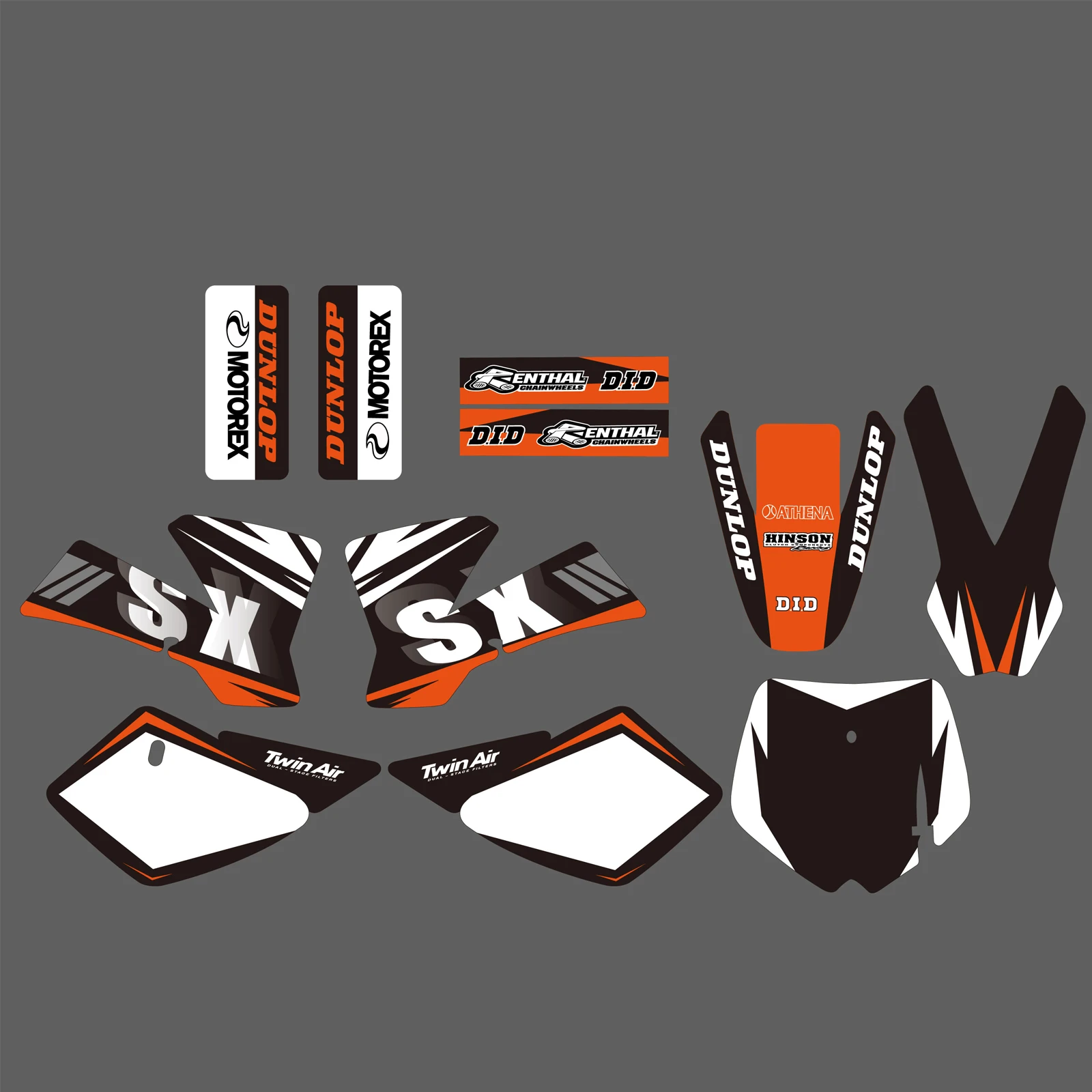 For KTM SX50 MT50 KTM50 MINI ADVENTURE 2002 2003 2004 2005 2006 2007 2008 Motorcycle Graphics Background Decals Stickers Custom hlmt new team graphics decals sticker background for ktm sx50 sx 50cc 50 mini adventure mt50 mtk50 ktm50 2002 2008