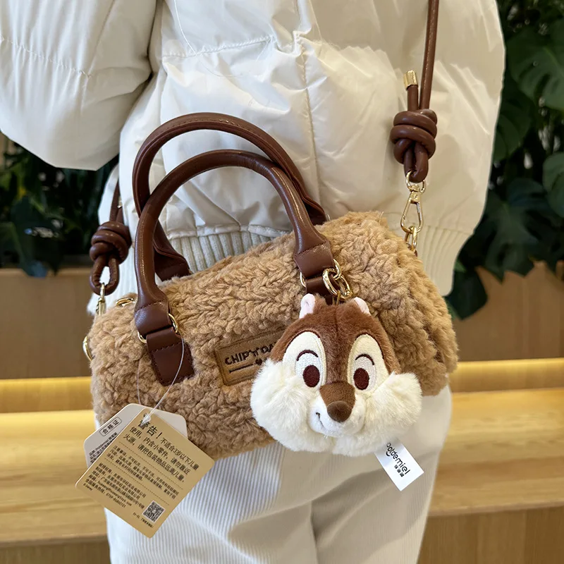 

Женская сумка с кристаллами Disney, рюкзак на плечо с мультипликационным клубничным медведем, миниатюрная сумка-подушка, Бостон, тоут, кросс-боди