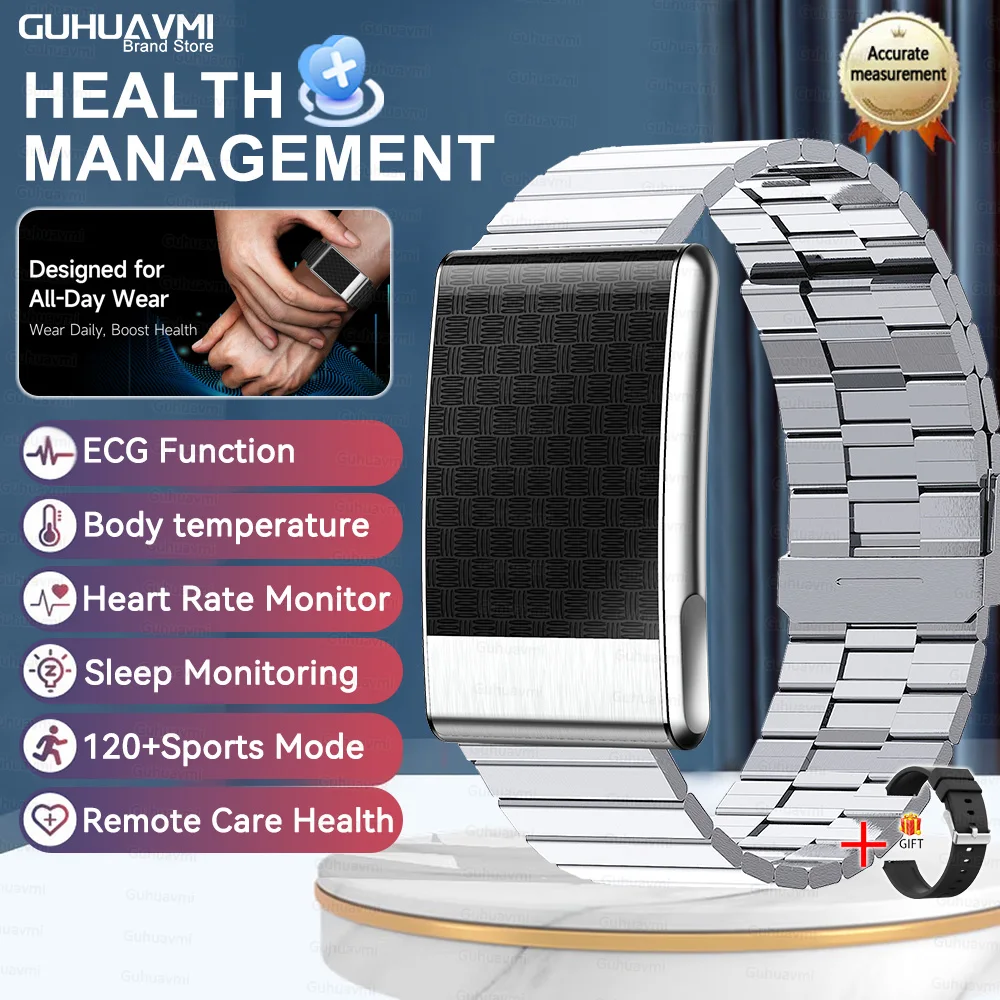 Health Check Smart Bracelet No Screen One Click ECG Uric thumbnail 5