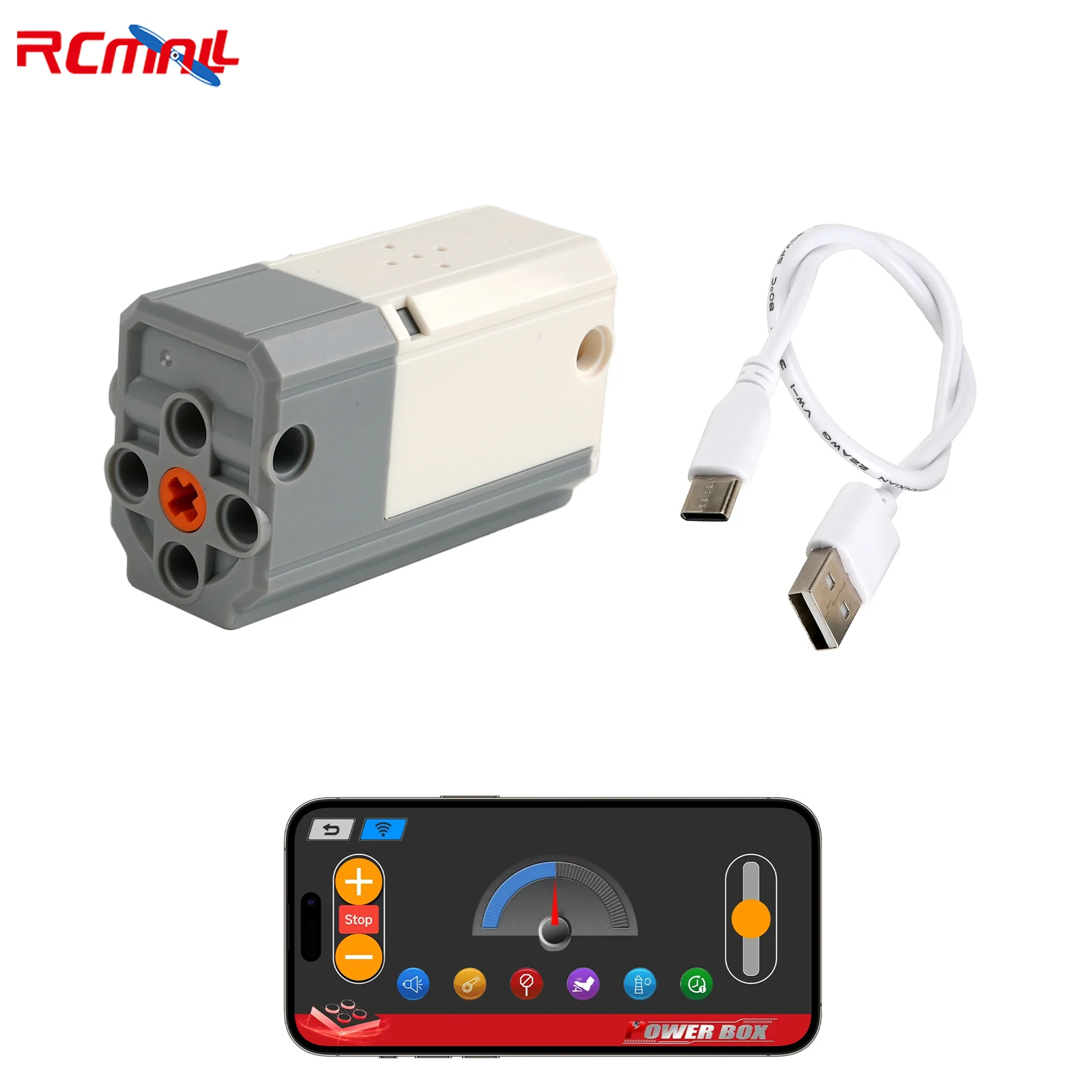 Drive Motor Power Functions Parts M Motor with Rechargeable Lithium Battery MOC Building Blocks Compatible with Legoeds Small Particles 8883
