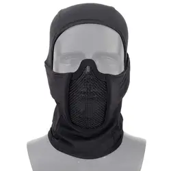 Tactical Mesh Breathable Half Face Balaclava (Black)