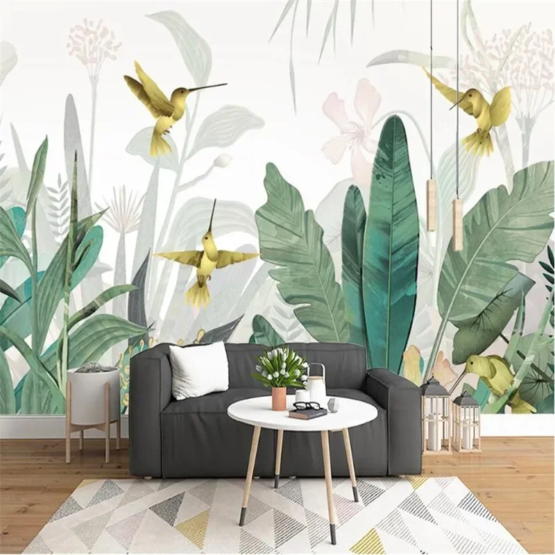 

Southeast Asia Plant Forest Background Papel De Parede 3d Mural Wallpapers for Living Room Bedroom Modern Wall Papers Home Decor