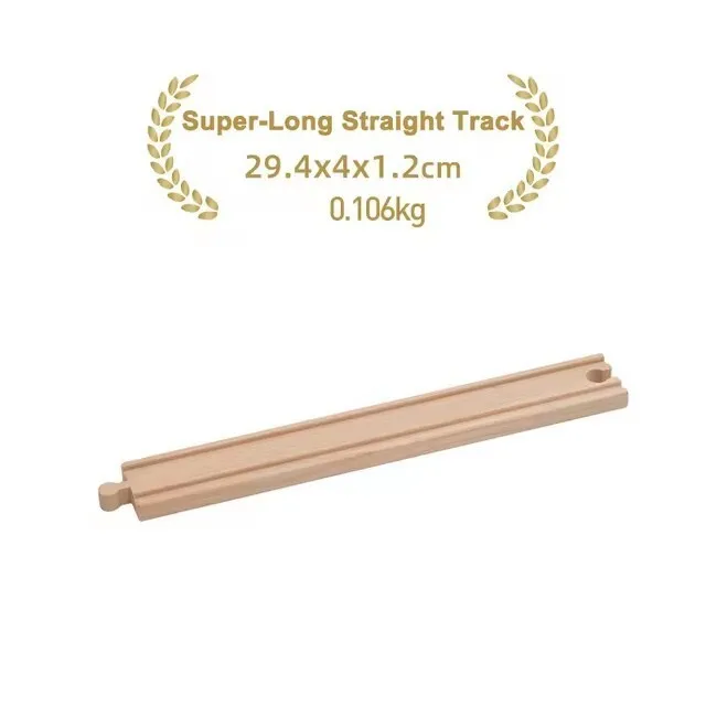 Premium Beech Wood Railway Train Track Accessories for Children’s Educational Play
