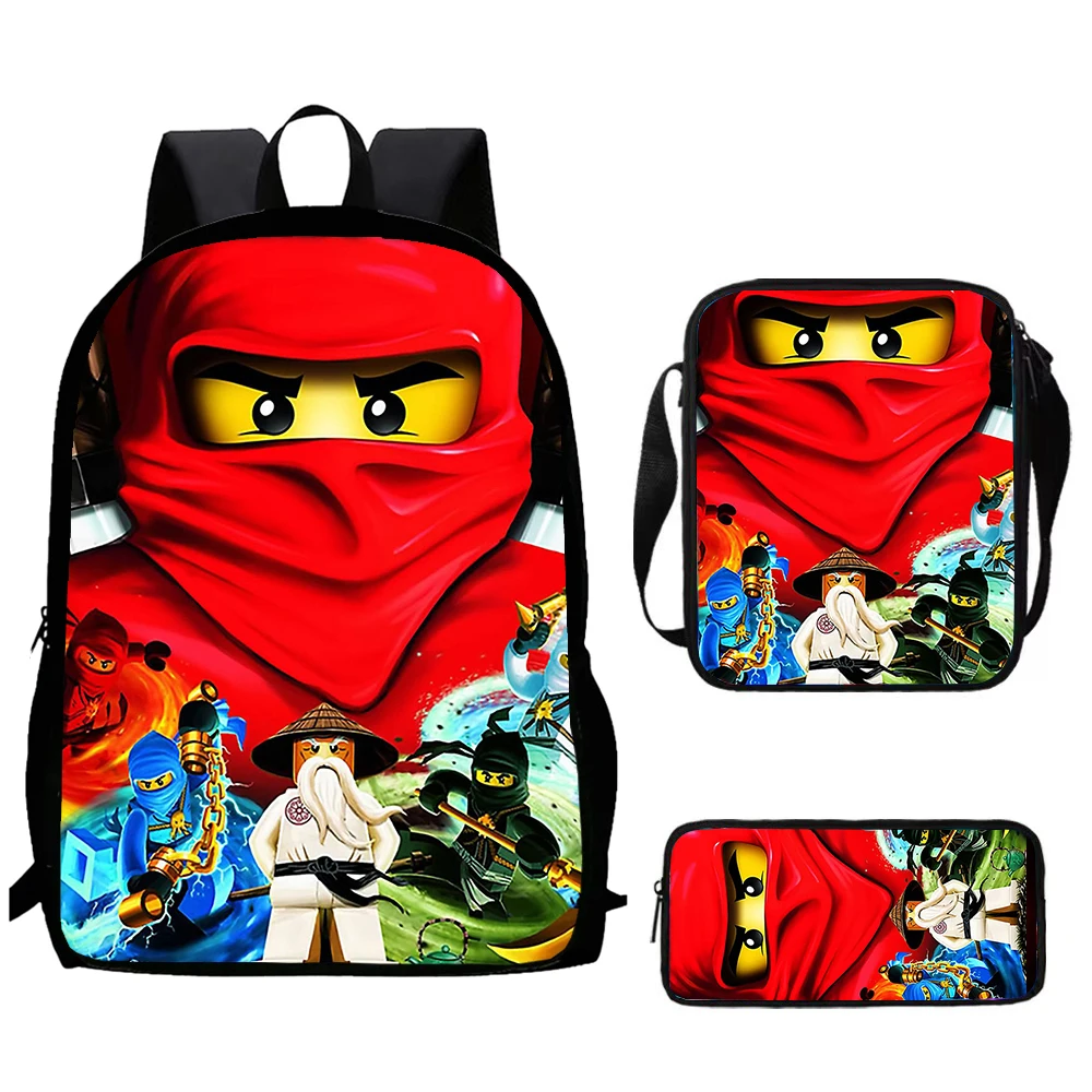 Hot N-ninjagos Child School Backpack With Shoulder Bag Pencil Bags School Bags for Boys Girls Best Gift 3