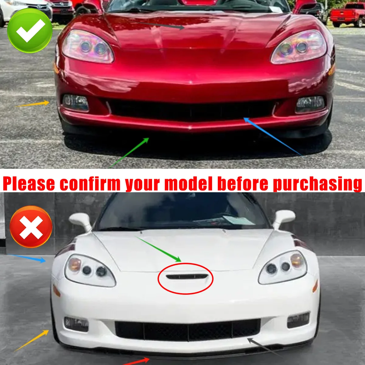 フロント バンパー リップ スプリッター ディフューザー スポイラー