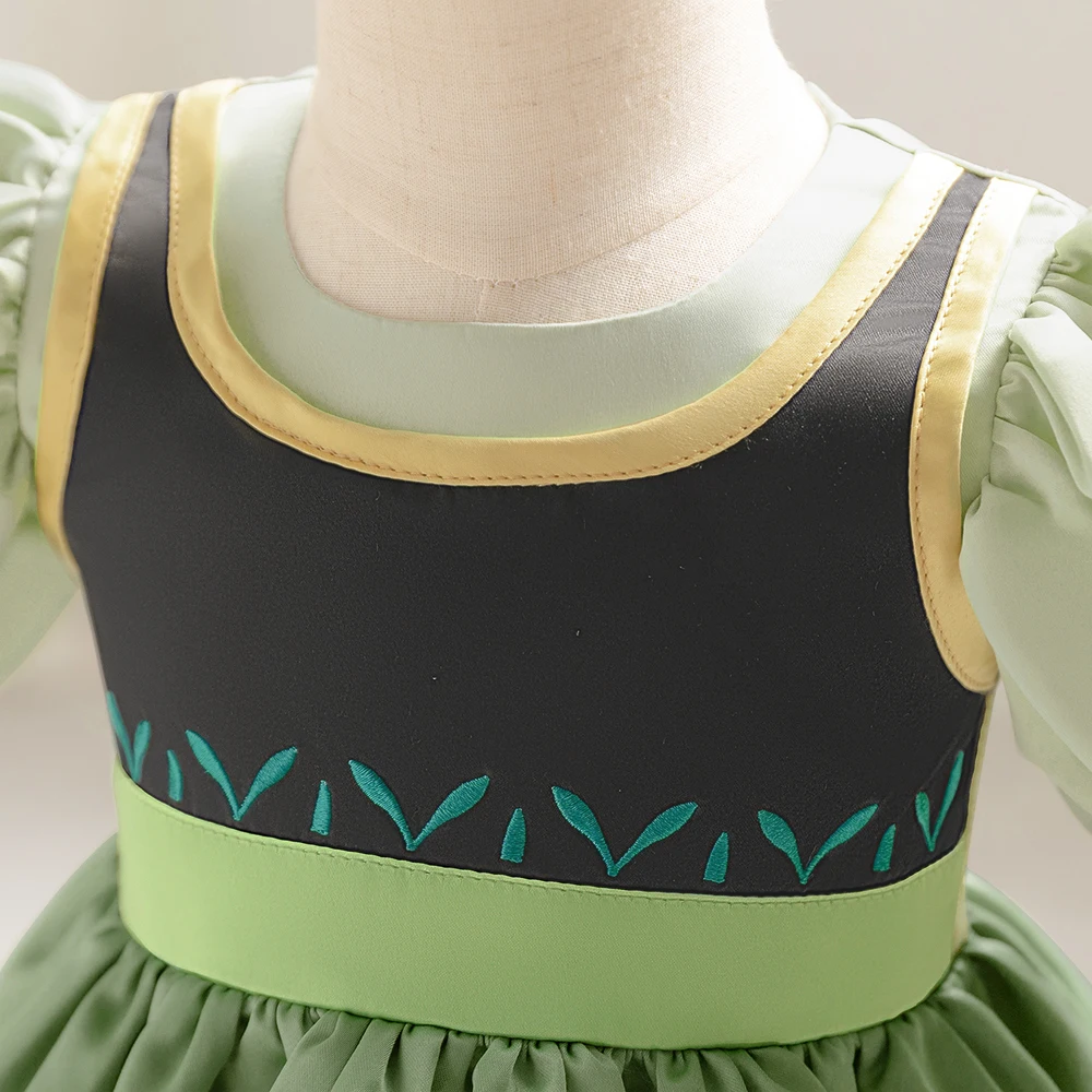 Baby Mädchen Schneewittchen Prinzessin Kleid Kleinkind Frozen Exotisches Partykleid Anna Elsa Cosplay Kleider Kinder Jasmin Green Kostümkleidung – Detail 21