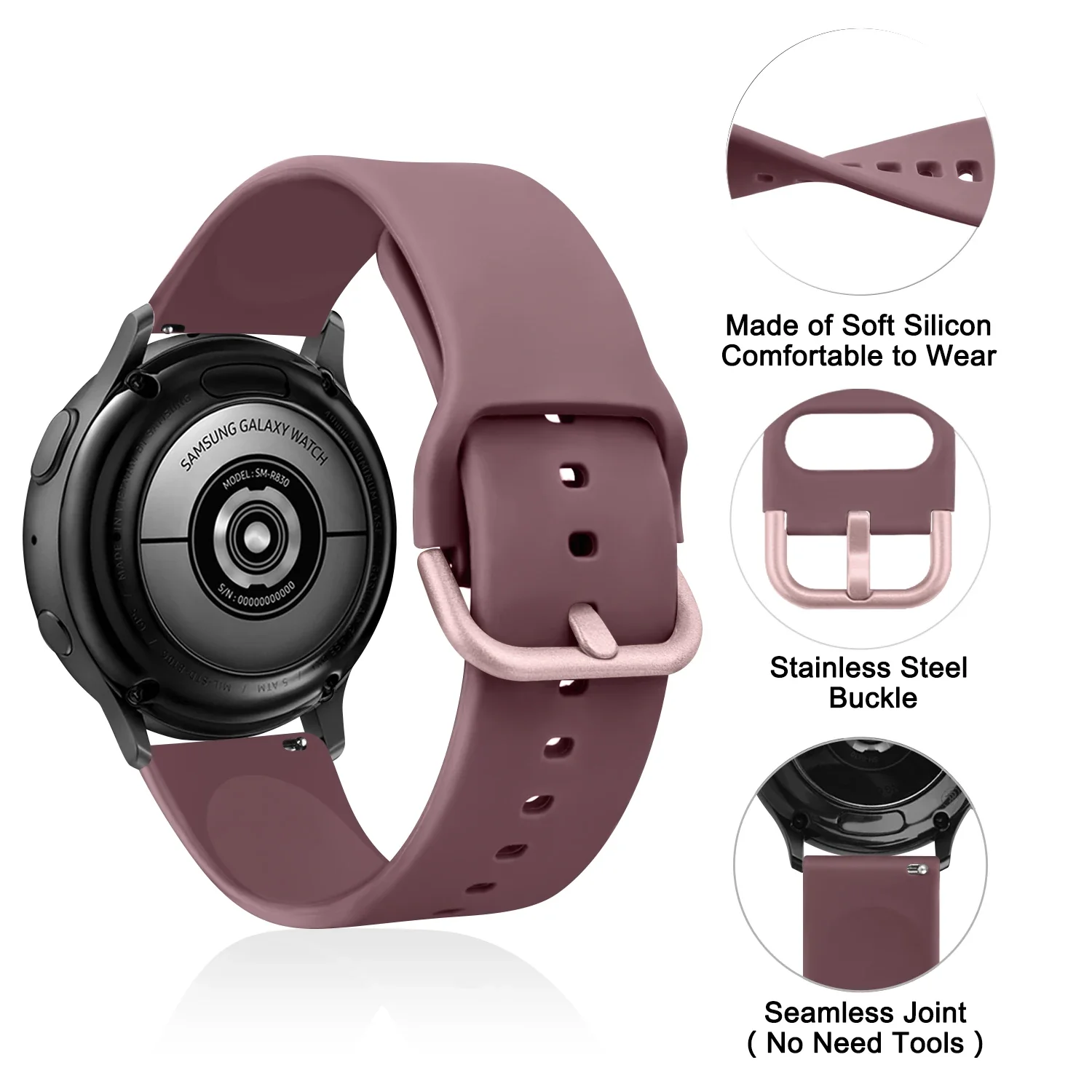 Dual-Size Quick Release Silicone Watch Band - Unisex Sports Accessory