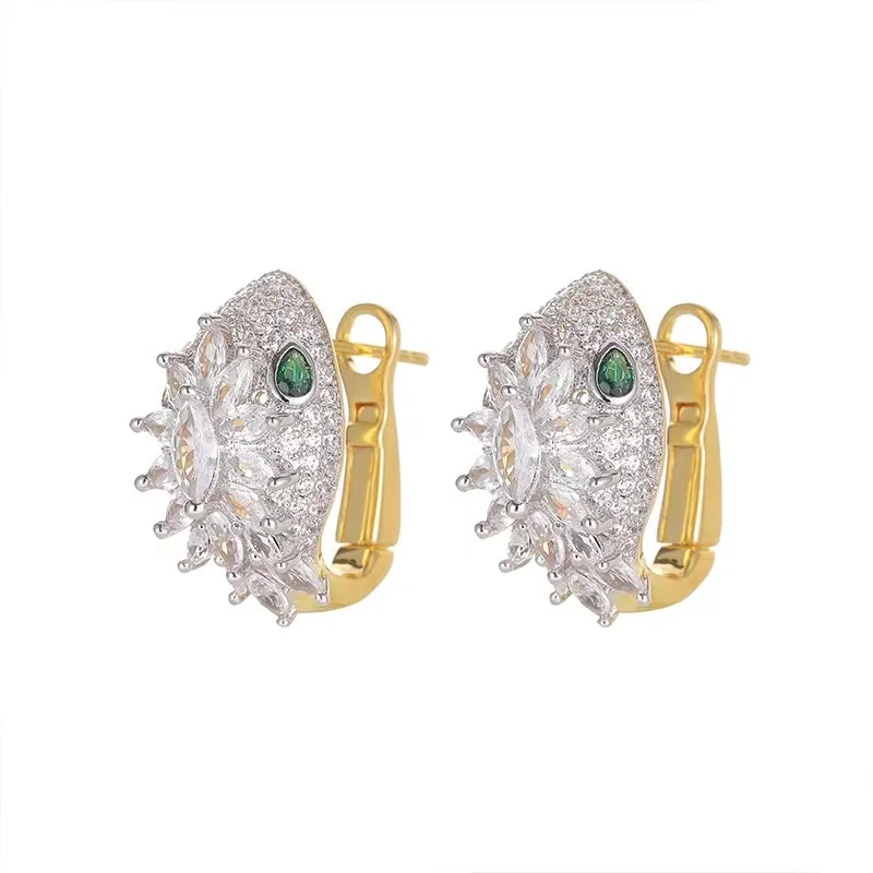 2023 New High Quality Hot Sale Snake Earrings Red Eyes Ladies Fashion Glamour Snake Earrings Luxury Jewelry Party Birthday Gifts 4