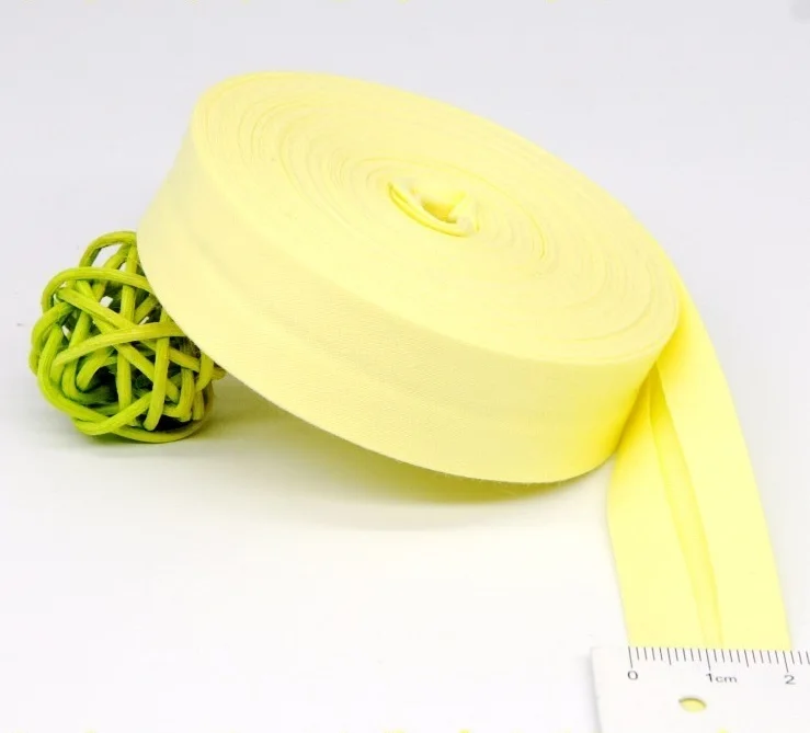 Ultra Soft 100% Cotton Silk Bias Tape - 20mm Width, Skin-Friendly Fabric Ribbon