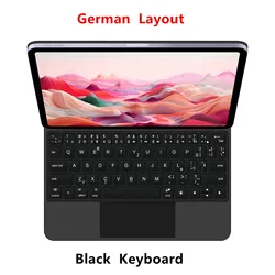 Magic Keyboard Case with Smart Folio Cover for Tab S9 S8 S7 11inch (Black German)