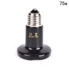 25W / 50W 75W 100W Pet Heating Lamp Black Infrared Ceramic Emitter Heat Light Bulb Brooder Reptile 5