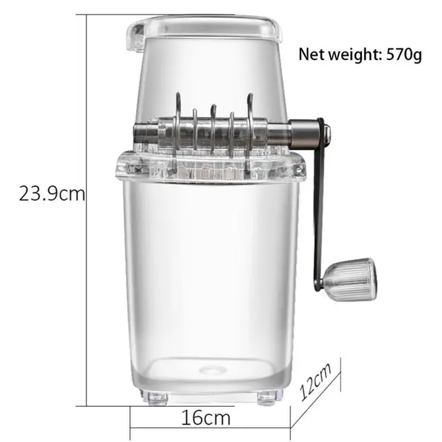 Shaved Ice Machine Snow Cone Machine Portable Making Ice Crusher Ice Shaving Planer Machine Ice Slushy Maker Machine Cup New 3