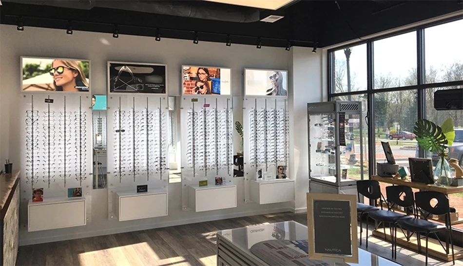 Hold 9/12/14/18/20 Pair Glasses Aluminium Alloy Optical Frames Safety Display Wall Mounted Stand Rack with Lock Sunglasses