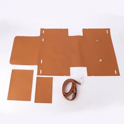 Premium Leather DIY Bag Kit: Handmade Craft Supplies (Brown DIY material)