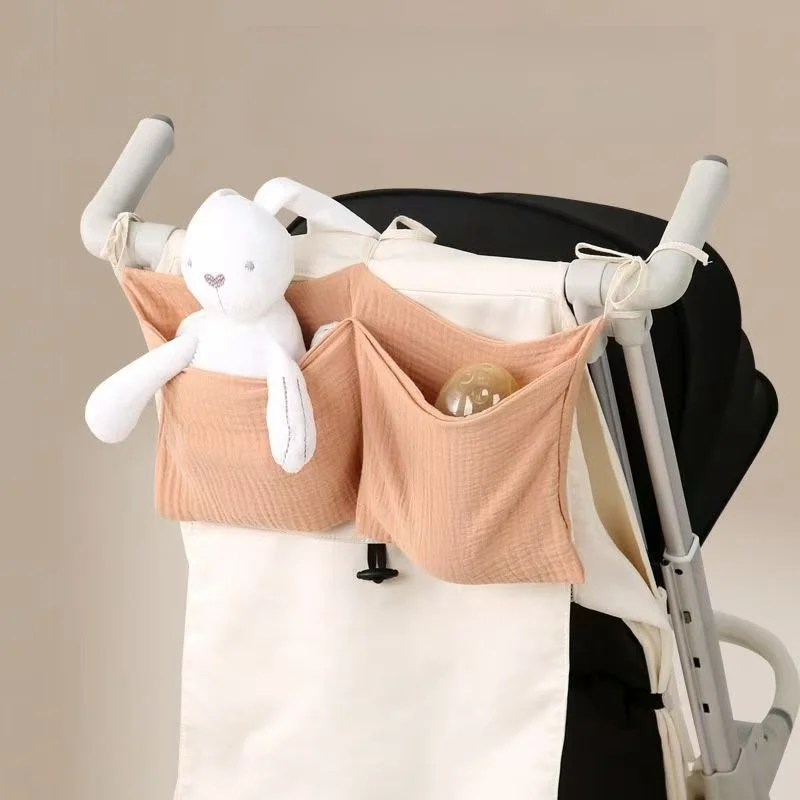 Crib Storage Bag Portable Multifunctional Newborn Bed Headboard Organizer For Kids Baby Bedding Diaper Bag