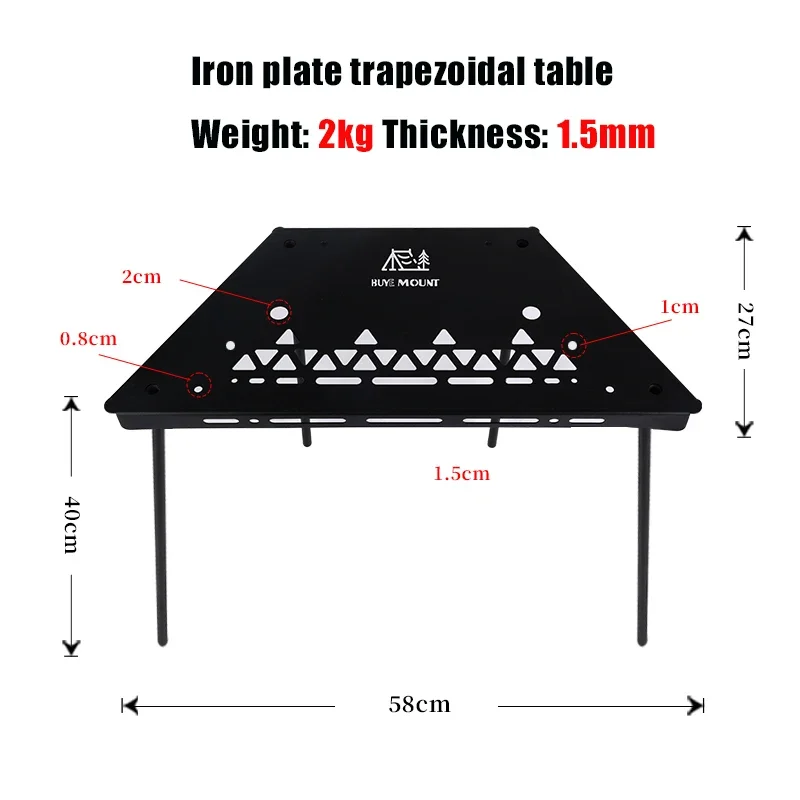 Table basse d'épissage multifonctionnelle en alliage d'aluminium, table à manger extérieure, meubles de randonnée et de pique-nique, acier inoxydable, portable