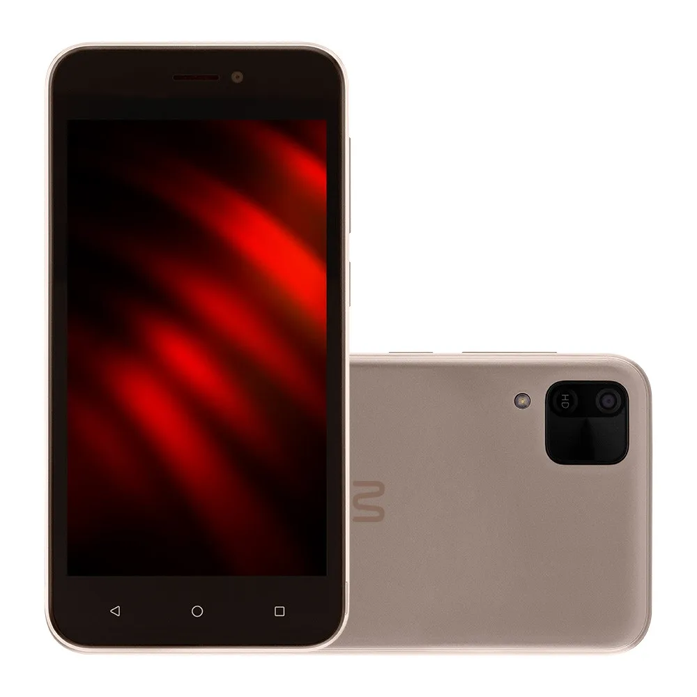 Smartphone Multilaser E 2 3G 32GB Wi-Fi Tela 5 Dual Chip 1GB RAM Android 11 Go Processador Quad Core Dourado - P9149