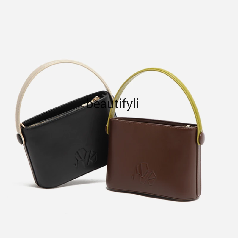 

Niche Retro Portable Cross Body Bucket Bag Women's All-Match Original
