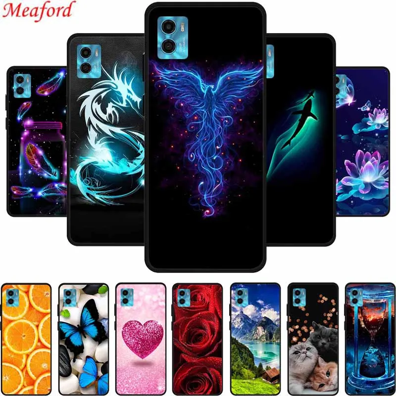 Per Moto E22I / E22S Custodia Per Telefono Custodia Morbida In Silicone Nero Per Motorola E22 E22I E22S Custodia E 22 S I 22 S 22I Coque Funda