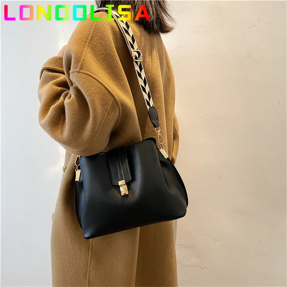 Borsa a tracolla in finta pelle scamosciata stile retrò da donna, borsa