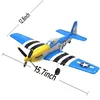 P51 Mustang RC Airplane  2.4G 4CH 6 Axis 400mm Wingspan RC Aircraft One Key Aerobatic RTF Glider Plane Toys Gifts 5
