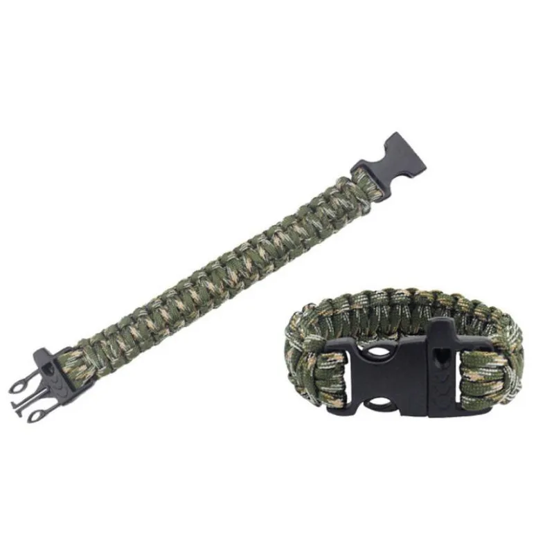 

3 Meters Paracord Bracelet with Whistle Seven Core 550 Parachute Cord Weave Outdoor Emergency Survival Camping Tools Gadgets