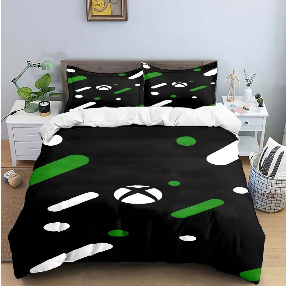 Cool Gamer X-XBox Print Bedding Sets Exquisite Bed Supplies Set Duvet Cover Bed Comforter Set Bedding Set Luxury Gift 5