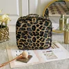 New PU Leather Travel Large Capacity Beauty Makeup Case Leopard Waterproof Cosmetic Bag 2